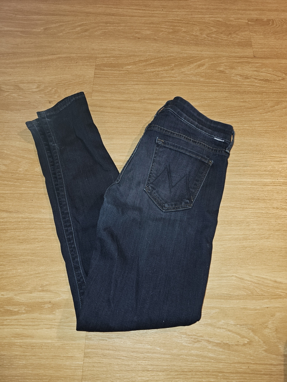 MOTHER Dark Indigo Skinny Jeans